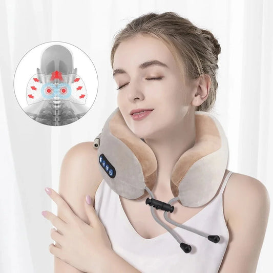 CozyVentures Massaging Neck Travel Cushion